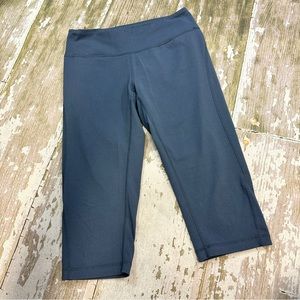 Zella Women’s Blue Gray Crop Leggings Workout Yoga Size S